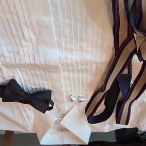 Ascot Chang with FREE black tie, cuff links and suspenders